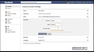 change Facebook password