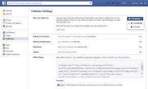 create facebook follow button